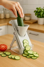 Safe Mandoline Slicer Vegetable Cutter Adjustable Kitchen Food Chopper Julienne