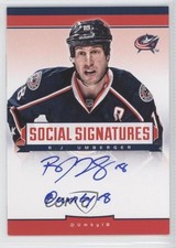 2013-14 Panini Titanium Social Signatures RJ Umberger #SS-RU Auto 0v1
