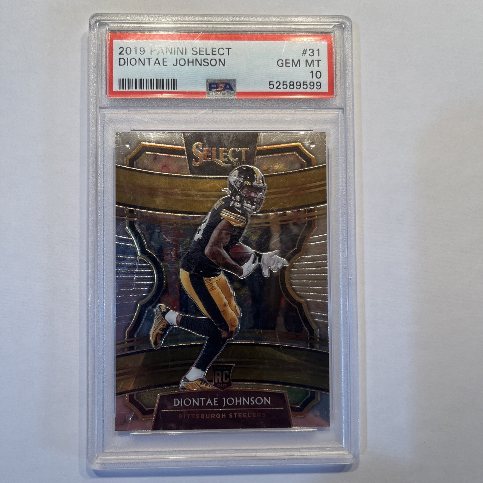 2019 Panini Select Diontae Johnson #31 Silver Prizm Concourse RC PSA 10 GEM MINT