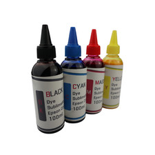 4- 100ml bottles Dye Sublimation Ink for Epson WF-2520 WF-2530 WF-2540 Printers