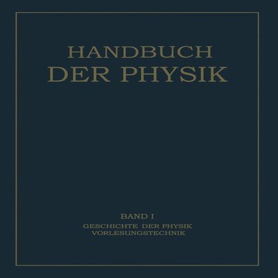 Geschichte der Physik Vorlesungstechnik Springer Nature B.V. Pape