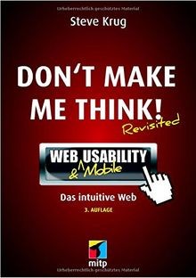 Dont make me think!: Web Usability: Das intuitive Web (... | Buch | Zustand gut