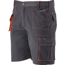 Produktbild - YATO Arbeitshose Kurz Marineblau Orange 2XL Arbeitshosen Berufshose Sicherheitsh