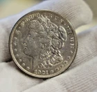 1921 S US Morgan Silver Dollar $1 XF+ (Cleaned)