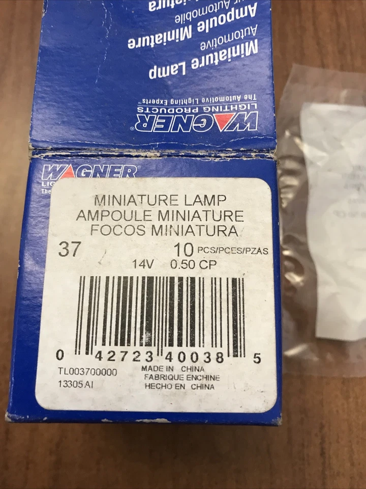 Lote De 10 Wagner 37 Bombilla Multiusos Iluminación Eléctrica Cuerpo Exterior Foto 2 de 4
