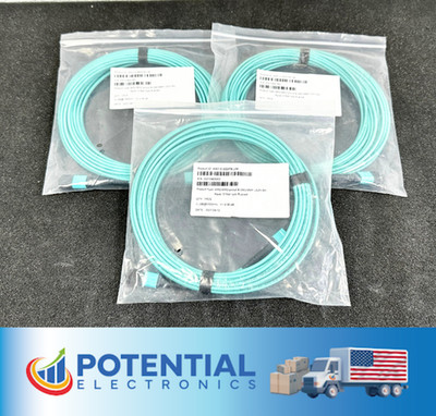 LOT OF 3 Optical Ntwork Cable WST-C-QQ3TB-L09 MPO/MPO 12 FIBER  B LSZH JACKET  