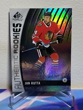 2017-18 Upper Deck SP GAME USED Hockey JAN RUTTA #93 RAINBOW ROOKIE SP 017/227