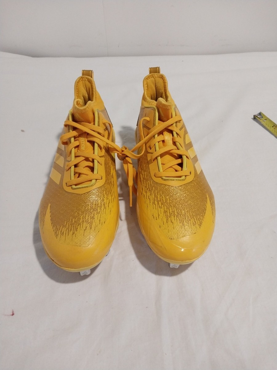Adidas Adizero Cleats Yellow/Gold Mens Size 9 G28316 Rare  display picture 2