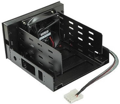 EverCool Dual Drive Bay to Triple HDD Cooling Box Black