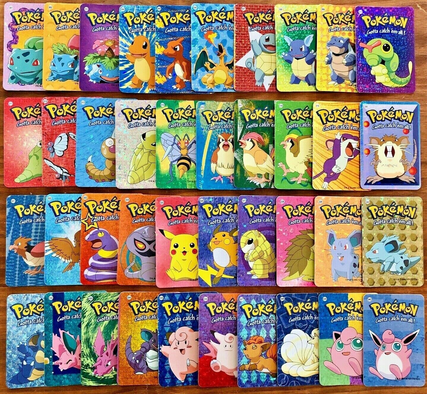 2000 NINTENDO Vintage Pocket Monsters Vending Prism Set 162pcs Gengar
