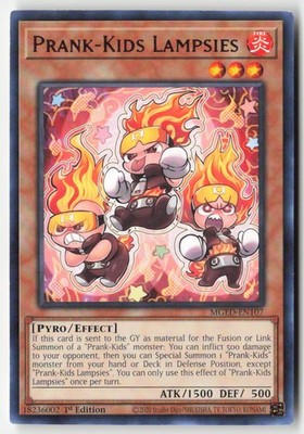 Yugioh - Prank-Kids Lampsies MGED-EN107 1st Edition - Maximum Gold: El Dorado
