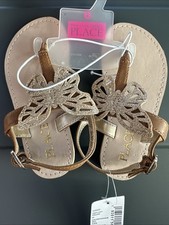 NWT The Children s Place Girls Suze 5 Toddler Brown Butterfly Sandals