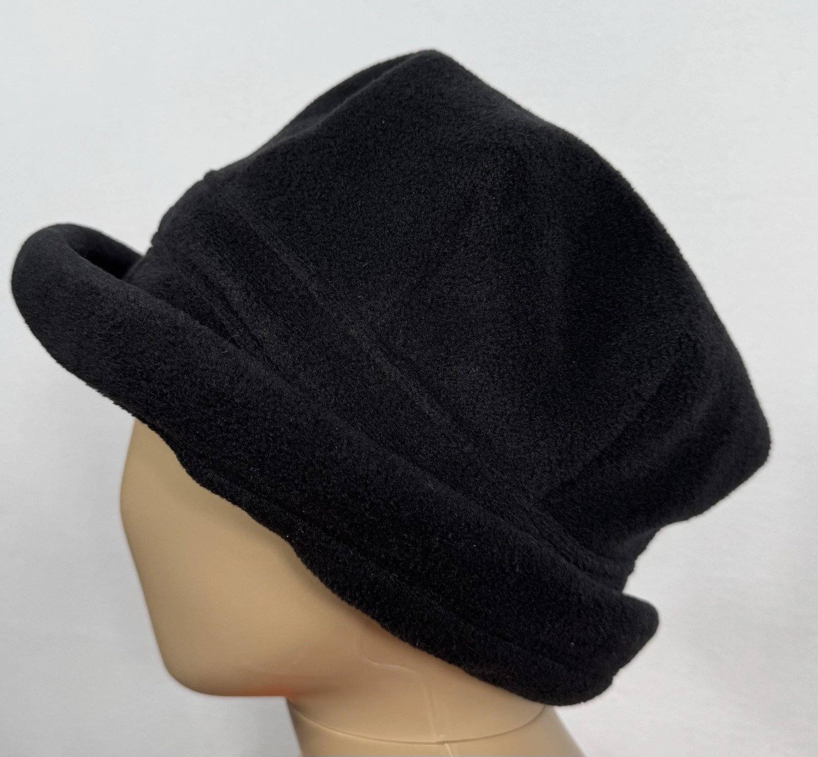 Columbia Black Fleece Bucket Hat L XL Unisex Outdoor Hiking Gorpcore Minimalist