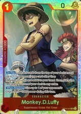 • Monkey.D.Luffy • OP14-013 SR The Azure Sea's Seven Holo Foil One Piece TCG NM