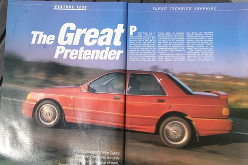 Original 1988 Motor extracted mag road test: FORD SIERRA SAPPHIRE COSWORTH