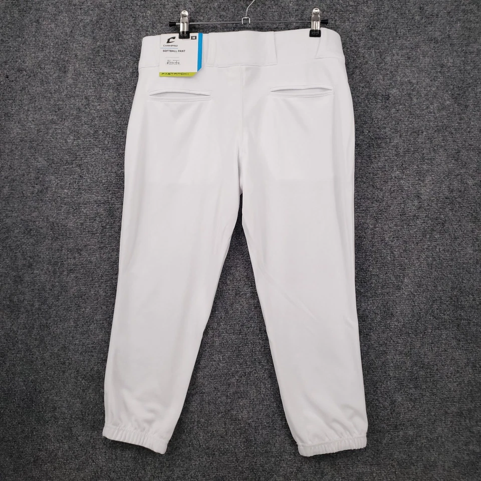 NUEVO Pantalones de Softbol Champro Para Mujer M Medianos Blancos Lanzamiento Rápido Braguita de Béisbol Foto 2 de 4