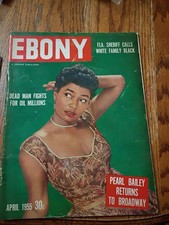 Vintage EBONY MAGAZINE Black History 1955 Pearl Bailey Returns To Broadway