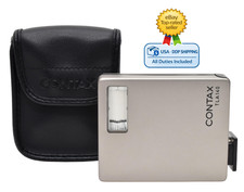 Tested  TOP MINT w/Case CONTAX TLA 140 Silver Shoe Mount Flash for G1 G2 JAPAN