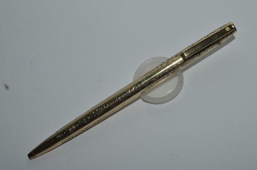 Sheaffer Imperial Ballpoint Pen 12K Gold Filled White Dot Made In USA Ca 1970s
