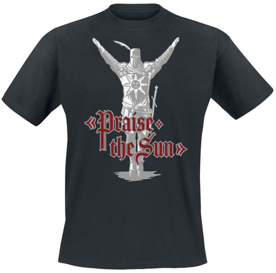 Dark Souls T-Shirt Herren Praise the Sun schwarz