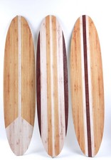 3 Pieces Surfboard Wall Decor 23.6" x 5.4" Surf Shop Beach Bedroom Wall Decor