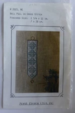 Norsk Engros USA Cross Stitch Pattern BELL PULL