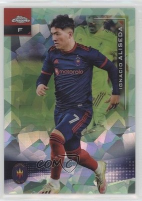 2021 Topps Chrome MLS Sapphire Green 50/75 Ignacio Aliseda #142 Rookie RC 0i7k