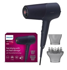 Philips Hair Dryer 5000 Series, ThermoShield Technology, Ionic, with Nozzle and