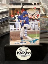 Andy Pages 2019 Grandstand Ogden Raptors NNO  RC Rookie 1st First CARD EVER
