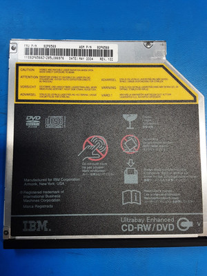 IBM ThinkPad 92P6569 92P6568 HL GCC-4241N 8X DVD / 24X10X24X CDRW IDE Slim Combo