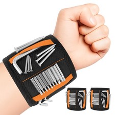 2PC Nylon Magnetic Wristband for Holding Screws, Lightweight Magnets Holds Sc...