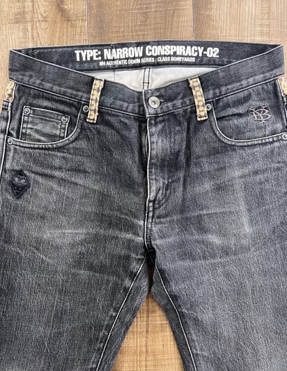 Stussy x Neighborhood BONEYARDS CONSPIRACY Denim Jeans Black S
