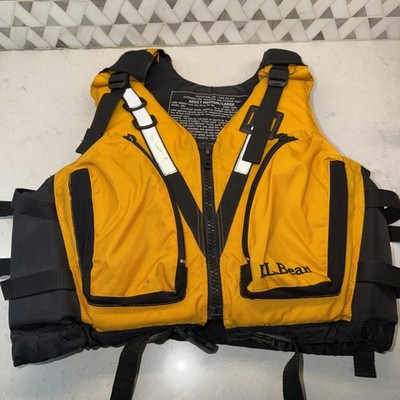 Vintage LL Bean Life Vest Yellow Adult Medium Large