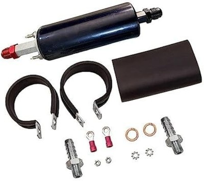 A-Team Performance Universal Inline Fuel Pump Kit 255LPH 120PSI Adjustable