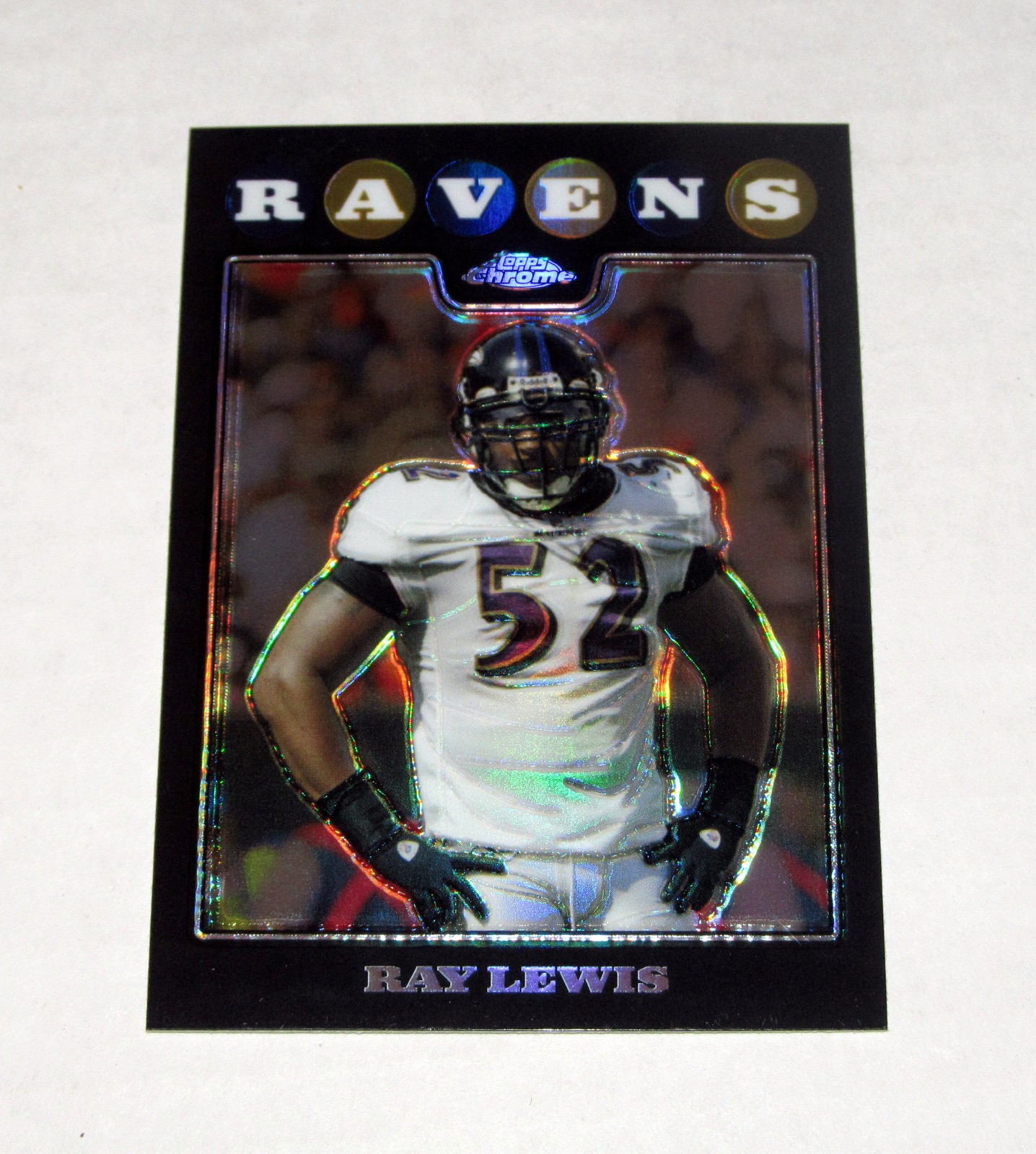 2008 Topps Chrome Refractor 116 Ray Lewis  HOF Ravens