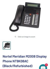 Nortel Meridian M2008 display phone NT9K08AC Black/refurbished