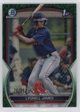 2023 Bowman Chrome Prospects Green Grass Refractor 78/99 Lyonell James 1e0w