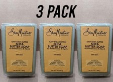 Shea Moisture Raw Shea Butter Soap 8oz bar 3 PACK