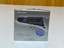 Sharp MD-MT770 Portable MD Portable Recorder Mini DIsc Untested