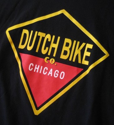Dutch Bike Co Chicago American Apparel Bicycle Cycle T Shirt Men XL