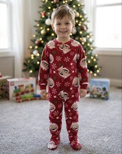 Elf on the Shelf Christmas Pajamas Fleece Sleepwear Toddler Unisex 4T So Cute