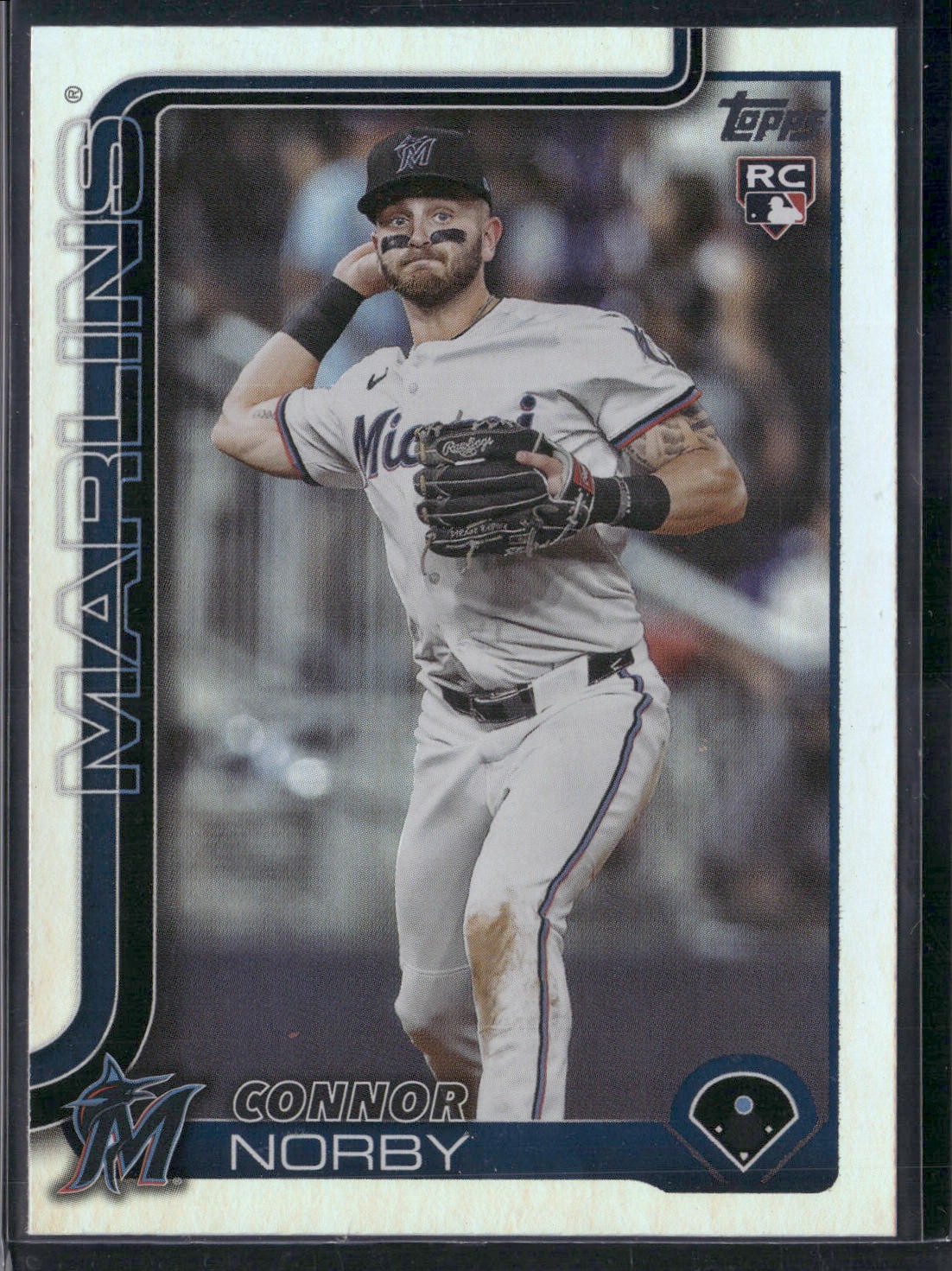 2025 TOPPS Connor Norby #132 Holo Foil Miami Marlins
