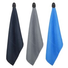 Premium Golf Towel Microfiber Ultra-Absorbent with Magnetic Snap 16"X24"