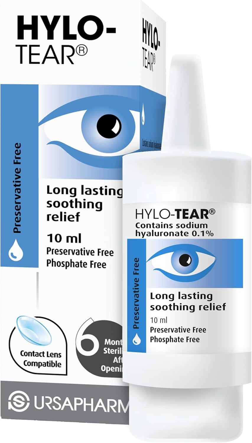 HYLO Tear – Preservative Free Eyedrops – Sodium Hyluronate 0.1%- Eye Drops