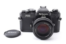 Near MINT Nikon FE2 Black 35mm SLR Camera Ai Nikkor 50mm f/1.4 Lens From JAPAN