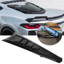 Gloss Black Rear Split Window Applique Louver Trim for Corvette C8 Z51 2020-2025