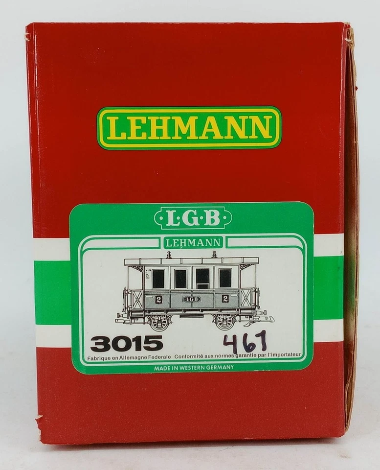 LGB 3015 Second (2nd) Class Blue Passenger Coach Car w/Box *G-Scale* - Image 2 of 2