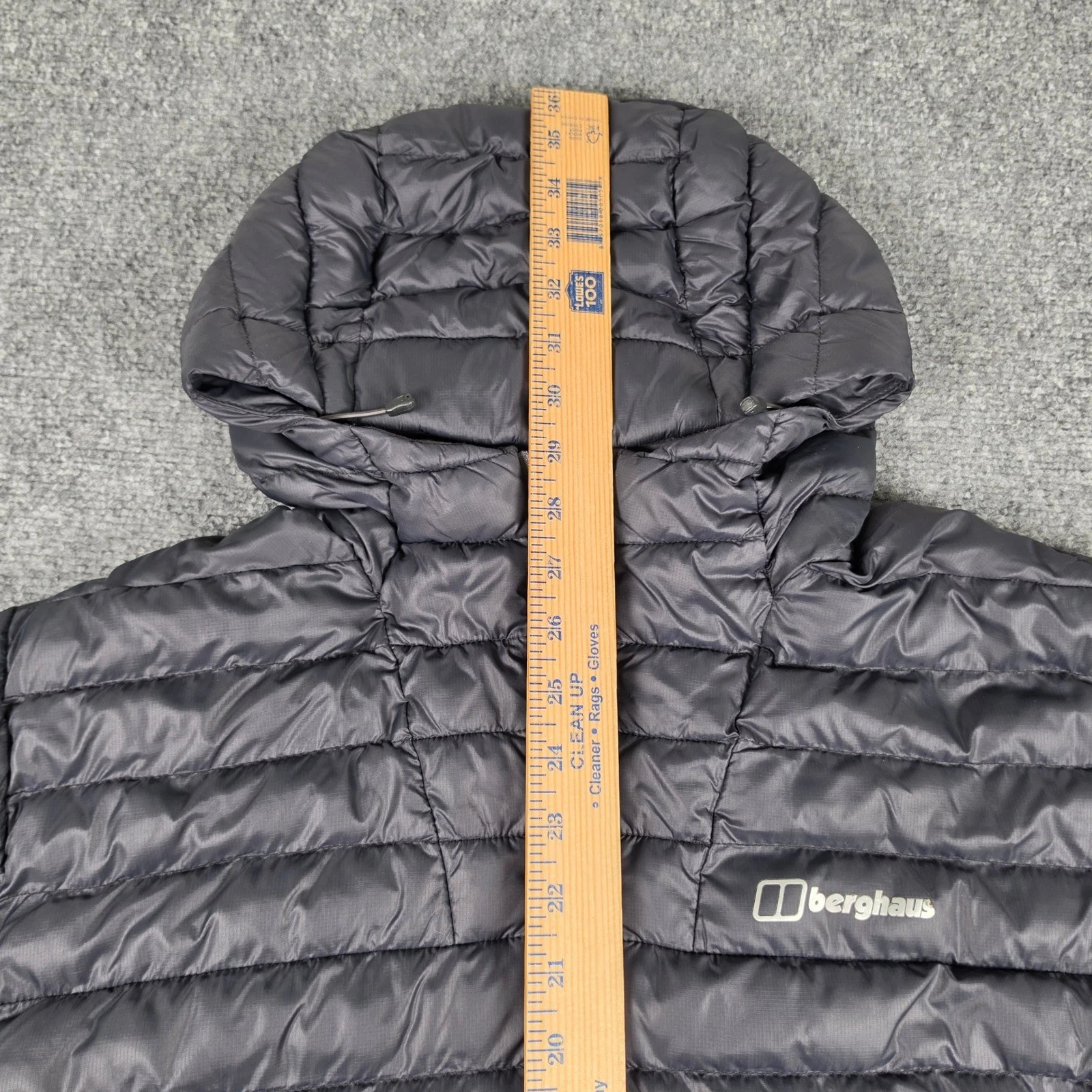 Berghaus Puffer Jacket Mens XL Black Hooded Pertex Quantum Insulated Gorpcore image 5