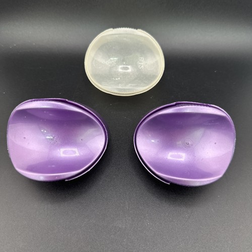 Lot 3 Pringles Chip Holder, Lunch Box Travel Containers 2 Purple & Clear Glitter - Picture 18 of 18