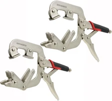 Monster and Master Welding Pipe Plier Clamp, Fast Release, C-Clamp Locking Wi